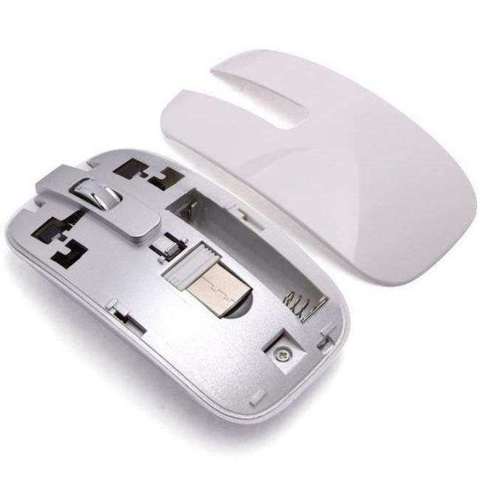 ZS - Ultra thin White Wireless Keyboard & Mouse