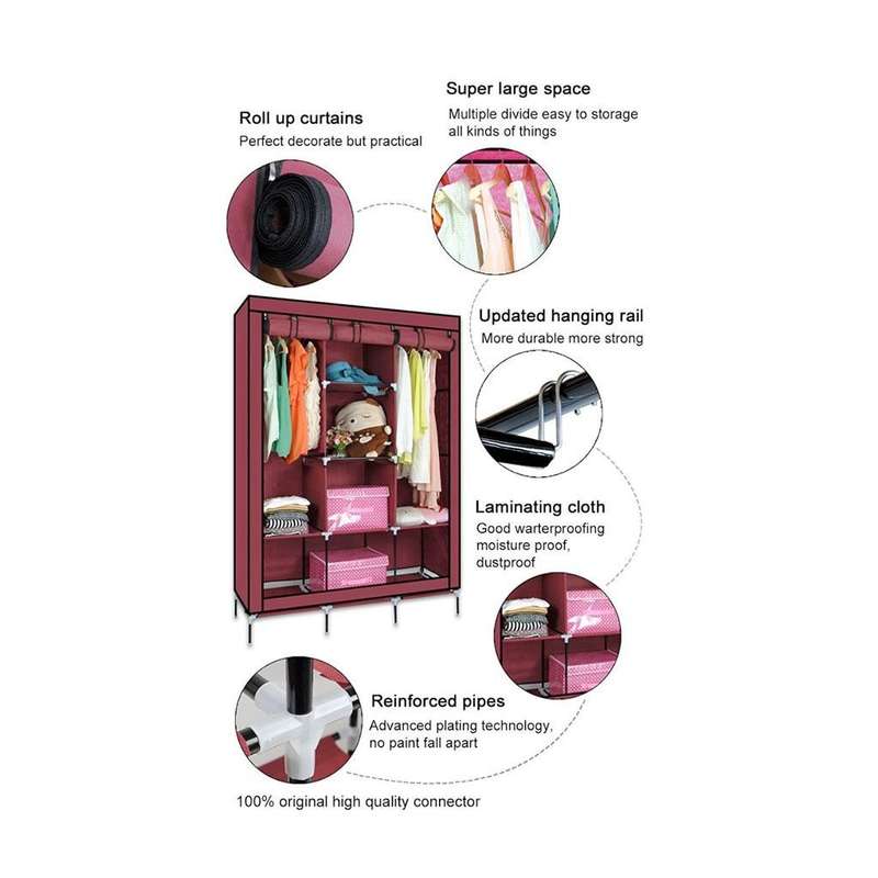 ZS - Wardrobe Storage Triple - Black