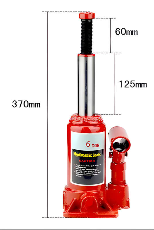 ZS - 6 Ton Hydraulic Bottle Jack With Safety Valve