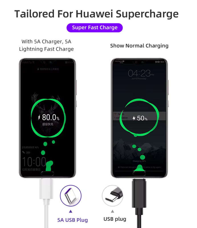ZS - WEKOME Wargod 6A Fast Charging USB to Type-C Cable - Black