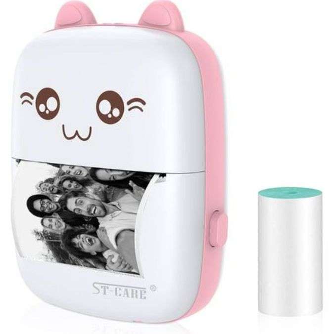 ZS - Wireless Mini Bluetooth Thermal Printer - Pink