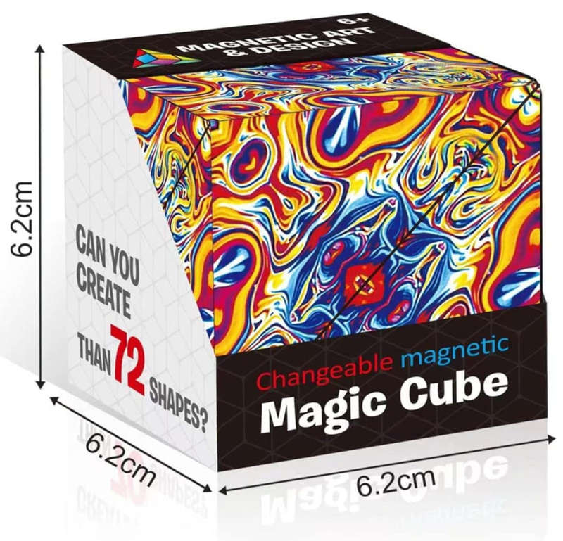 ZS - Shape Shifting Magnetic Fidget Cube 72 Shapes Changeable Magic Cube Toy