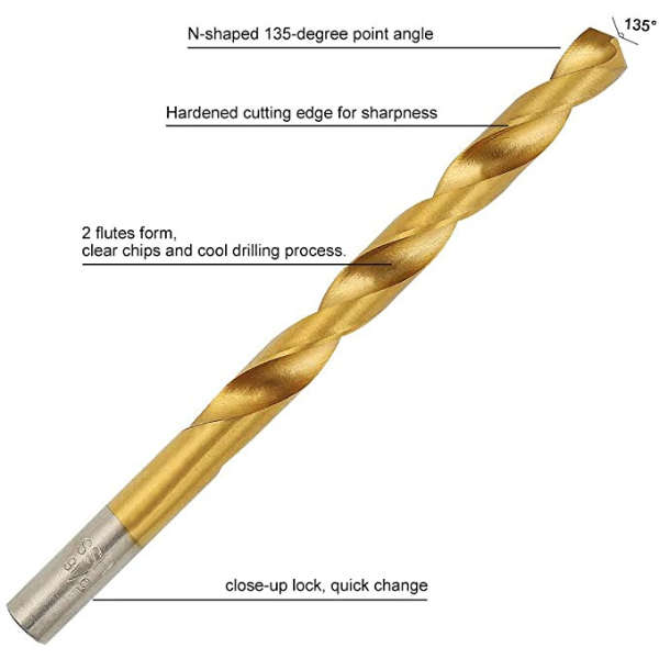 ZS - 99 Piece Steel Twist Drill Bit Set