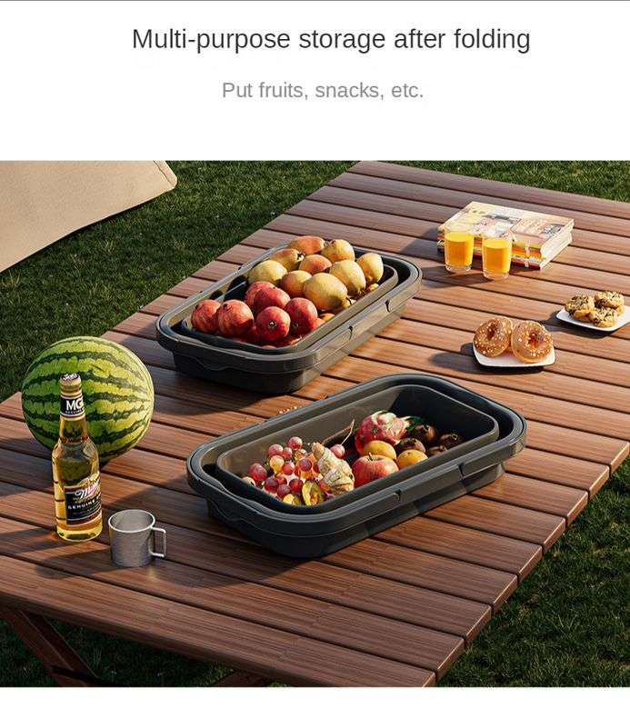 ZS - Multifunctional Foldable Picnic Box - Gray