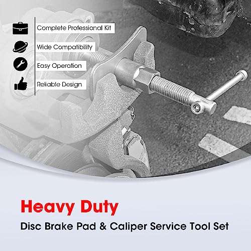 ZS - 22 Pieces of Brake Pads, Car Brake Adjuster, Brake Pump Adjustment Tool