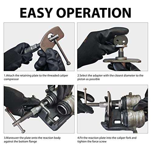 ZS - 22 Pieces of Brake Pads, Car Brake Adjuster, Brake Pump Adjustment Tool