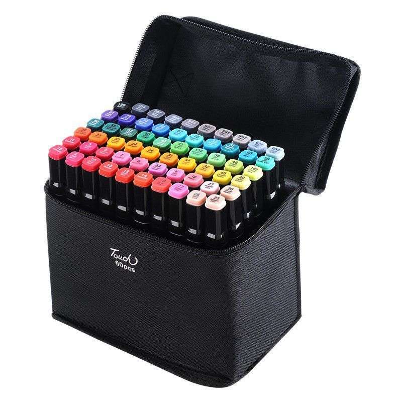 ZS - Art Double Sided Markers Bulk Buy in Different Sizes - 48pcs