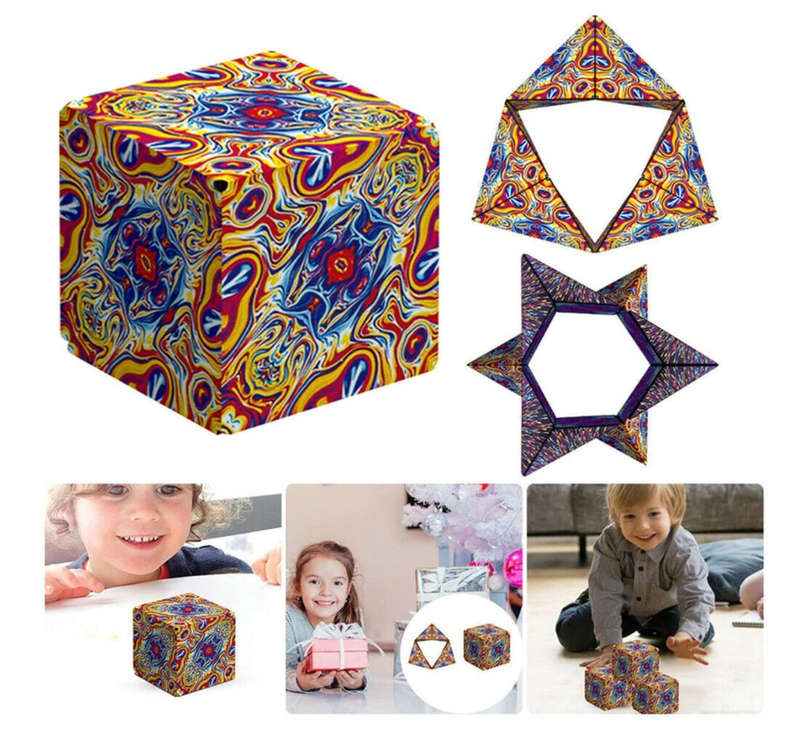 ZS - Shape Shifting Magnetic Fidget Cube 72 Shapes Changeable Magic Cube Toy