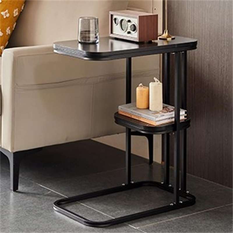 2-Tier Chic Luxurious Side Table - White