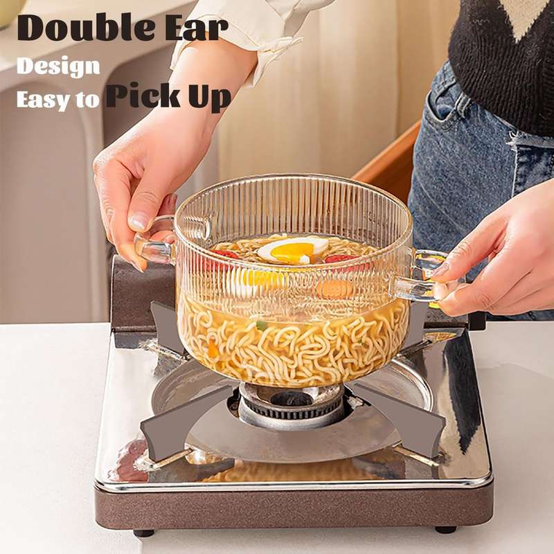 ZS - Glass Pot Heat Resistant Compatible With Gas & Electric Ceramic Stove - 1800ml