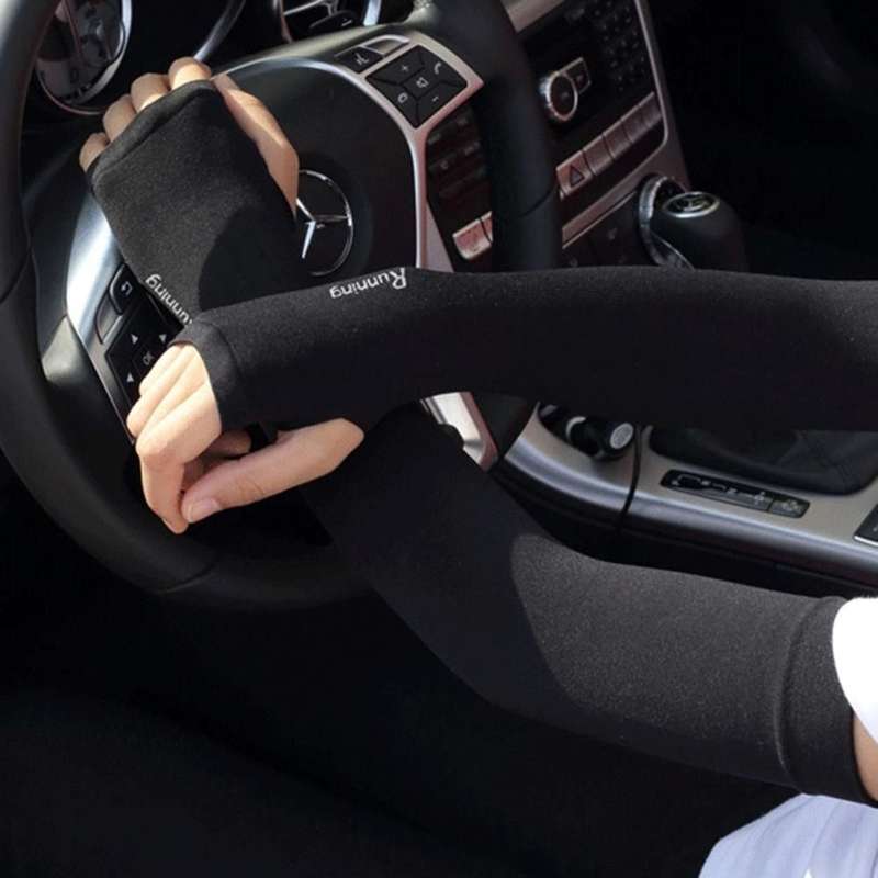 ZS - Best Lets Slim Outdoor Unisex Arm Sleeves Sport Cooling UV Sun Protection - White