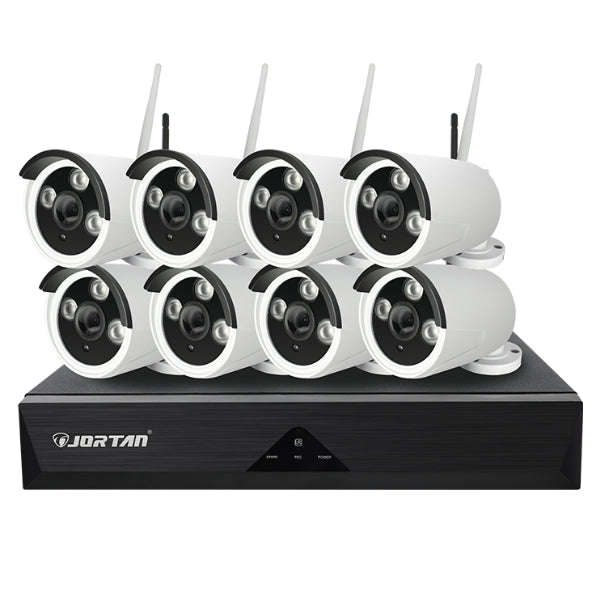 ZS - Jortan NVR Kit 8 Channel, 8 Camera 1080P Outdoor Camera System
