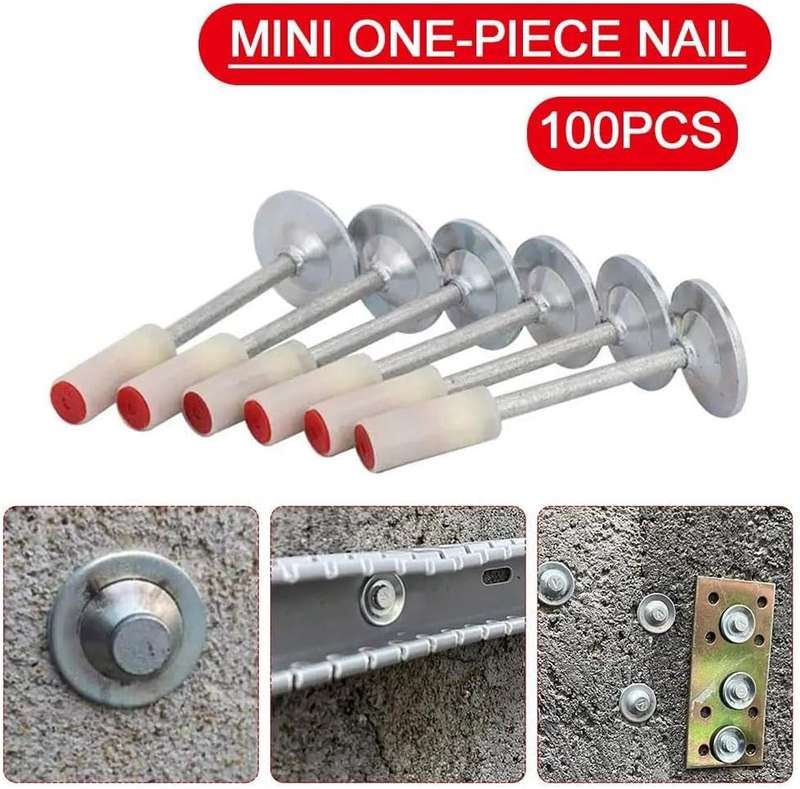 ZS - 100pcs Round Steel Nails for Portable Nail Gun