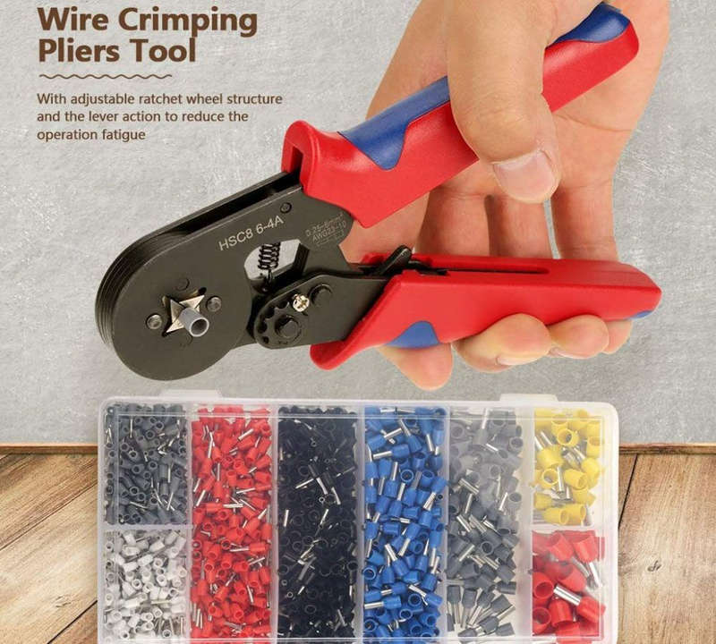 ZS - Tube Type Crimping Tool Set 1200pcs Terminals