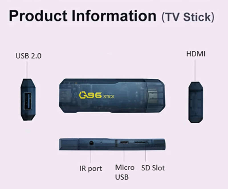 ZS - Q96 4K Android Tv Stick.