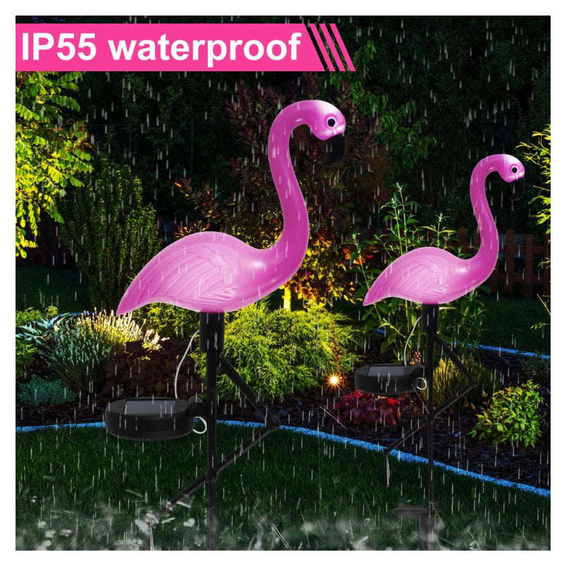 ZS - Waterproof Solar Flamingo Garden LED Lights