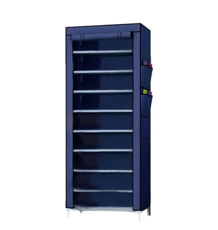ZS - 9 Tier Fabric Shoe Cabinet - Gray
