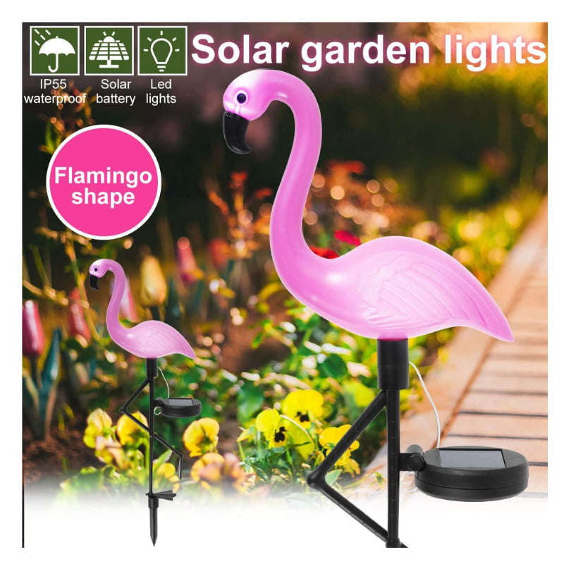 ZS - Waterproof Solar Flamingo Garden LED Lights