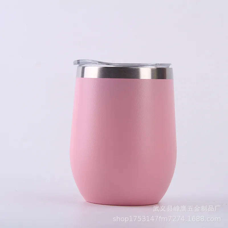 ZS - 350ml/12oz Stainless Steel Insulated Travel Mug With Lid - Black