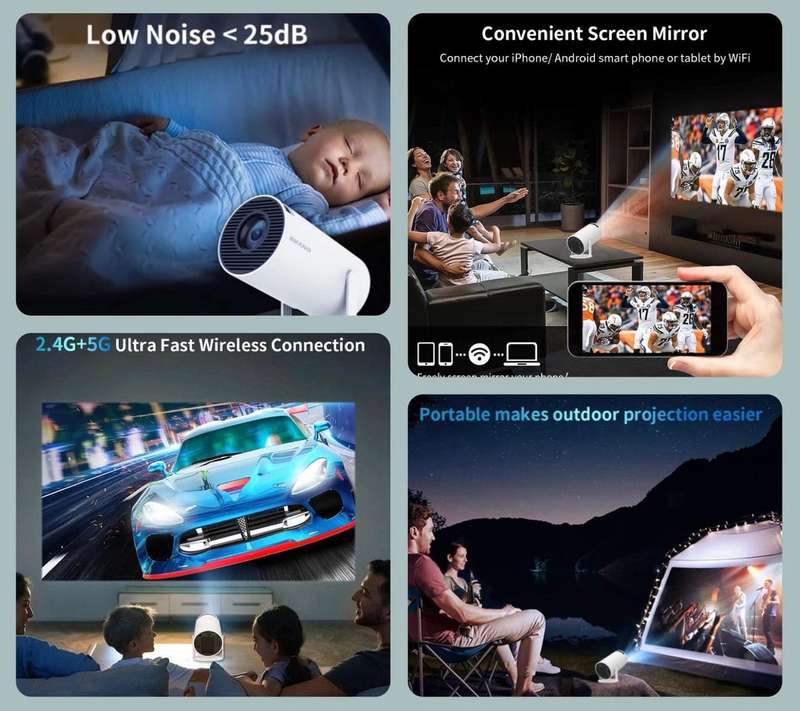 4K ULTRA HD PROJECTOR WITH REMOTE
