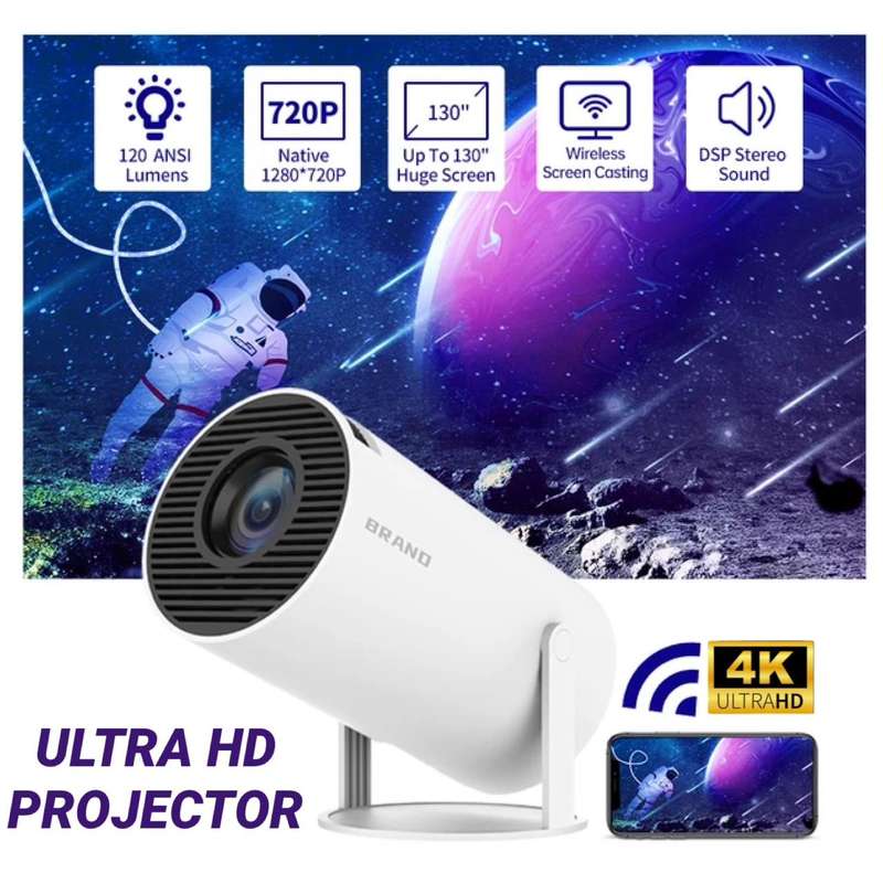 4K ULTRA HD PROJECTOR WITH REMOTE