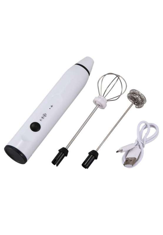 ZS - Rechargeable Portable 2 in 1 Milk Frother - Black