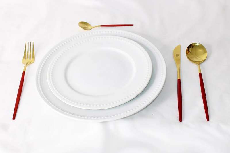 2 Tone Cutlery Set 24pcs Set - Gray and Gold