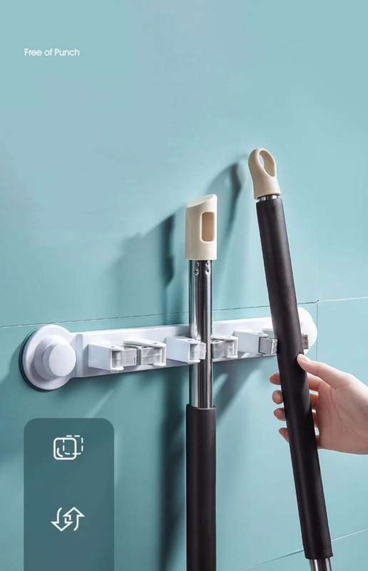 ZS - Triple Broom/Mop Holder