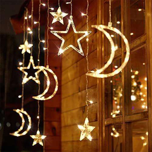 Curtain Light Moon & Star Connectable - RGB (Multi Color)