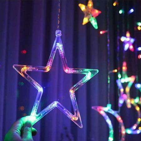 Curtain Light Moon & Star Connectable - RGB (Multi Color)
