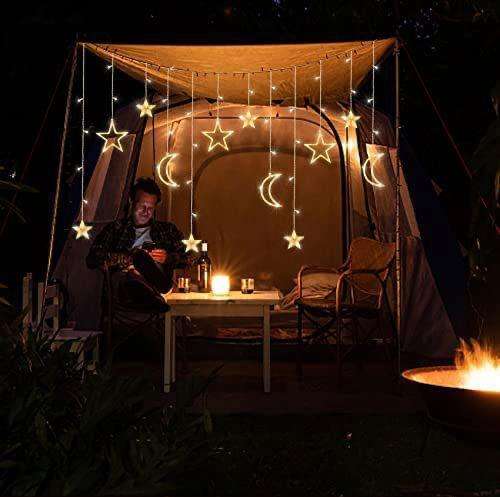 Curtain Light Moon & Star Connectable - RGB (Multi Color)
