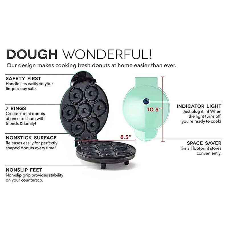 ZS - Mini Donut Maker JS-417 Green