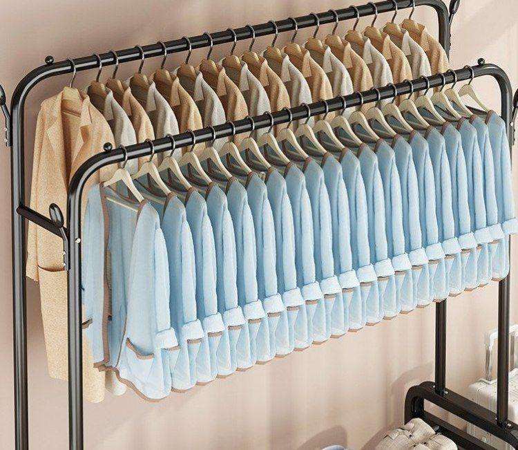 Multi-purpose Hanging Rack With Wheels - White