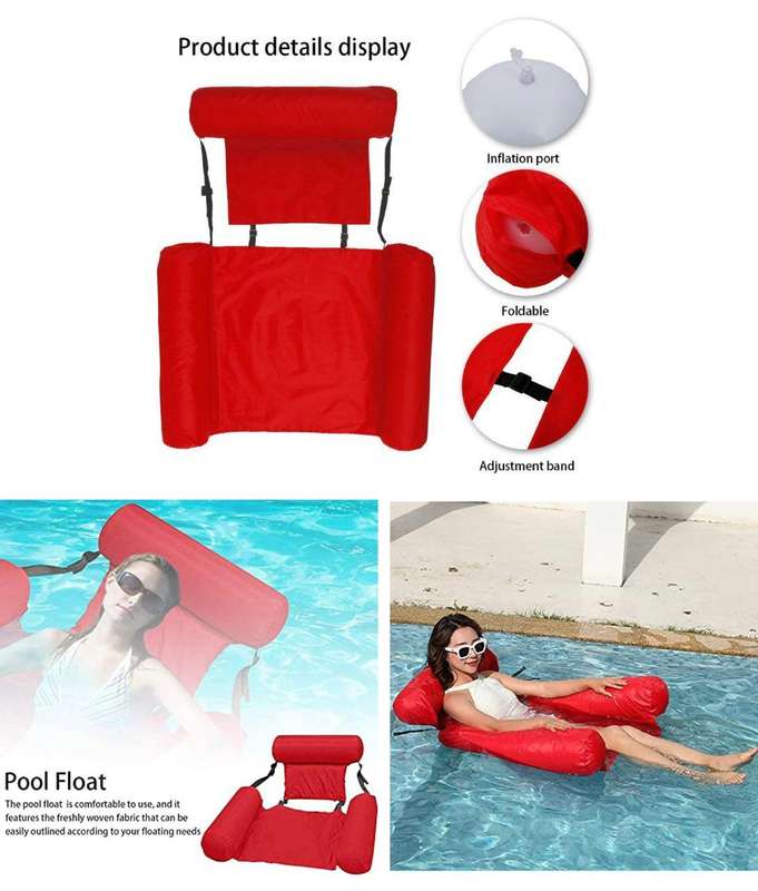 ZS - Inflatable Swimming Pool Float Chair - Blue