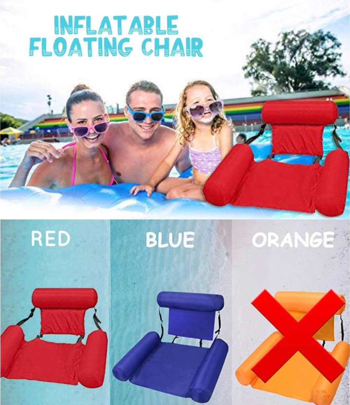 ZS - Inflatable Swimming Pool Float Chair - Blue