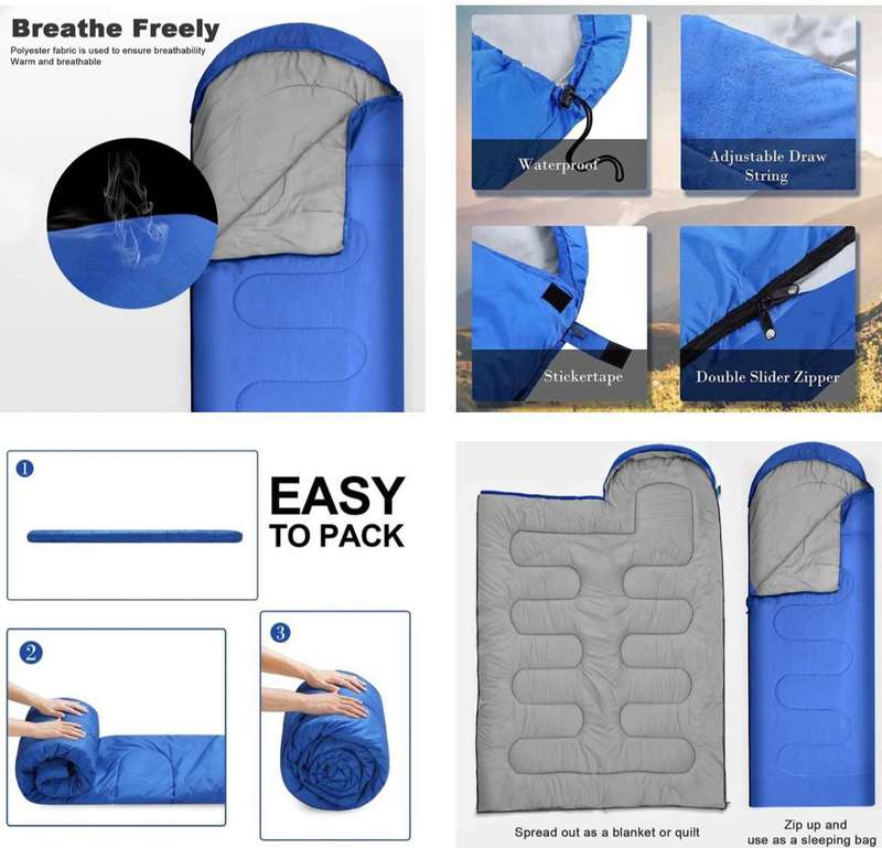 Sleeping Bag - Light Blue