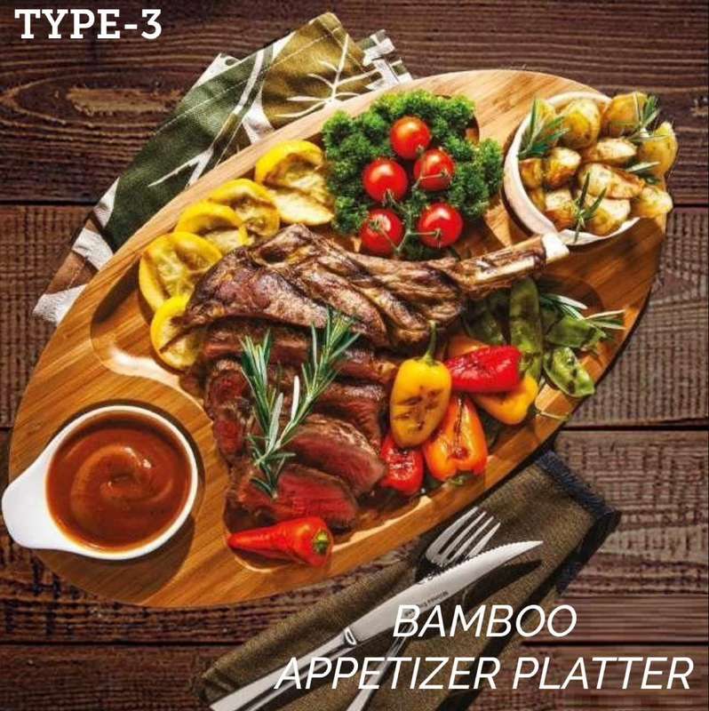 ZS - Bamboo Appetizer Platter - Type 2