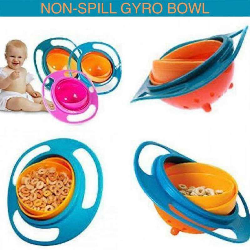 ZS - Non-Spill Gyro Bowl - Blue