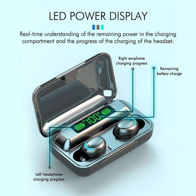 ZS - Wireless Earbuds With Power Bank F9-5C