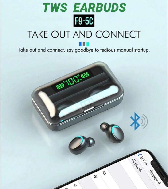 ZS - Wireless Earbuds With Power Bank F9-5C