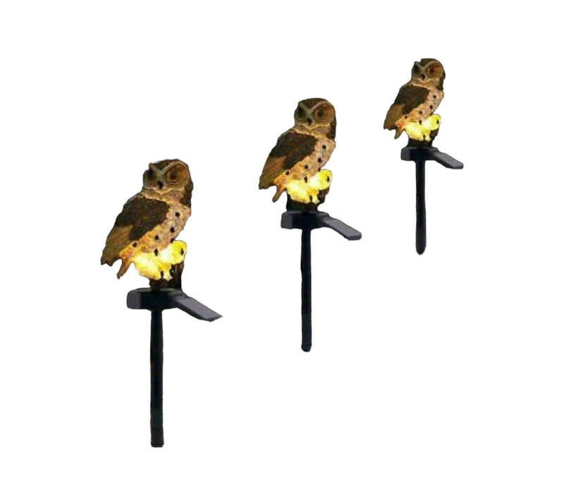 Bird Statue Solar Light - Owl