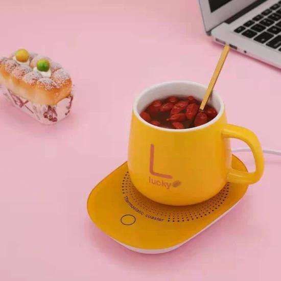 ZS - Ceramic Coffee Cup with Heating Pad - Green
