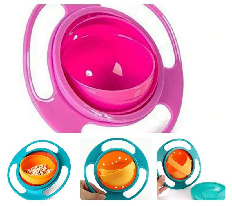 ZS - Non-Spill Gyro Bowl - Blue