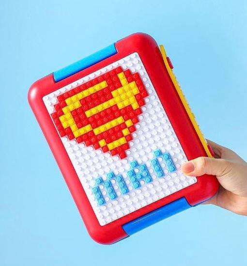 DIY Building Blocks Leakproof Microwave School Kids Lunch Box - Superman