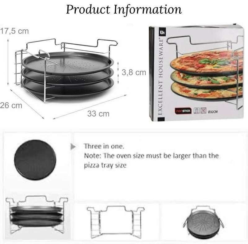 3-Tier Pizza Crisper Pan