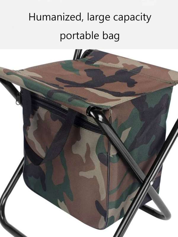 ZS - Foldable Camping & Fishing Chair with Storage