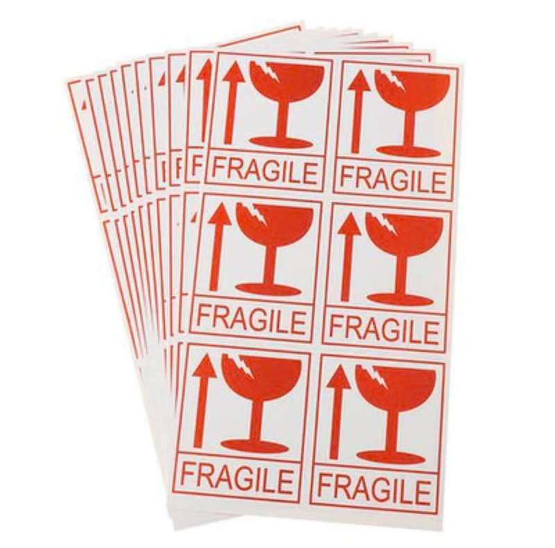 ZS - Fragile Sticker 8x7cm 200 Pack