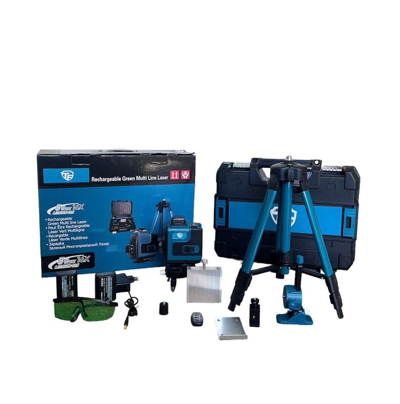 3D-4D 16 Lines Rechargeable Laser Level Cordless - Yellow