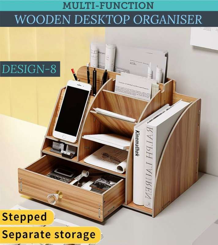 ZS - Multi-Functional Wooden Desktop Organizer - 6