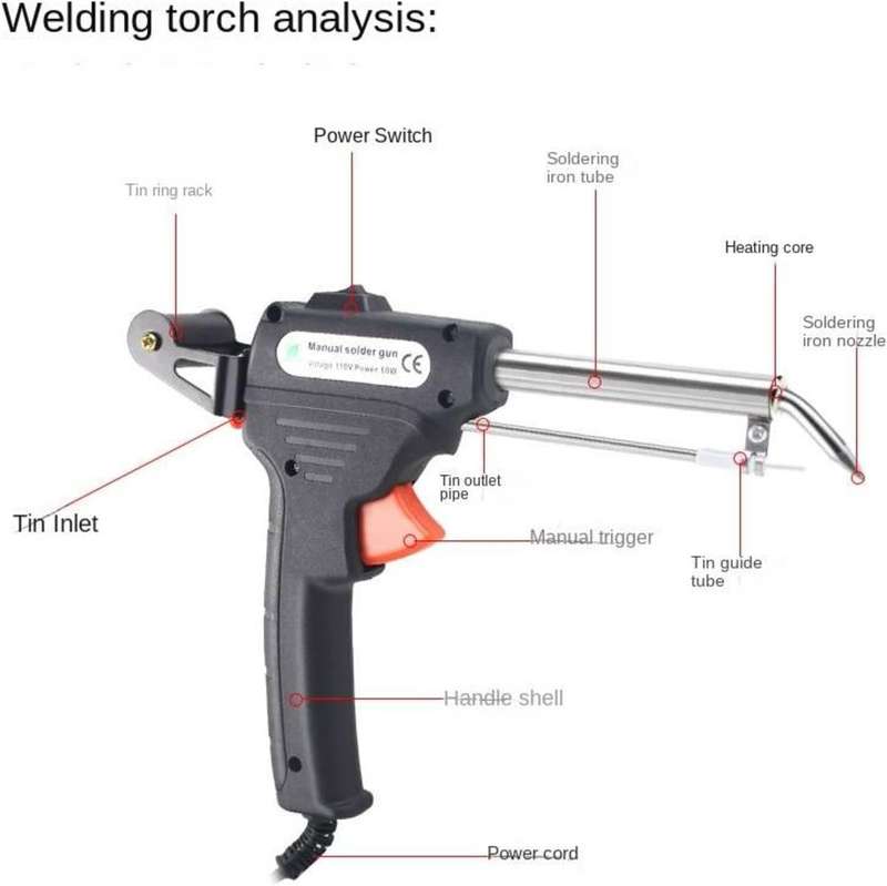 ZS - 220v 60w Manual Soldering Gun Electric Gun Type